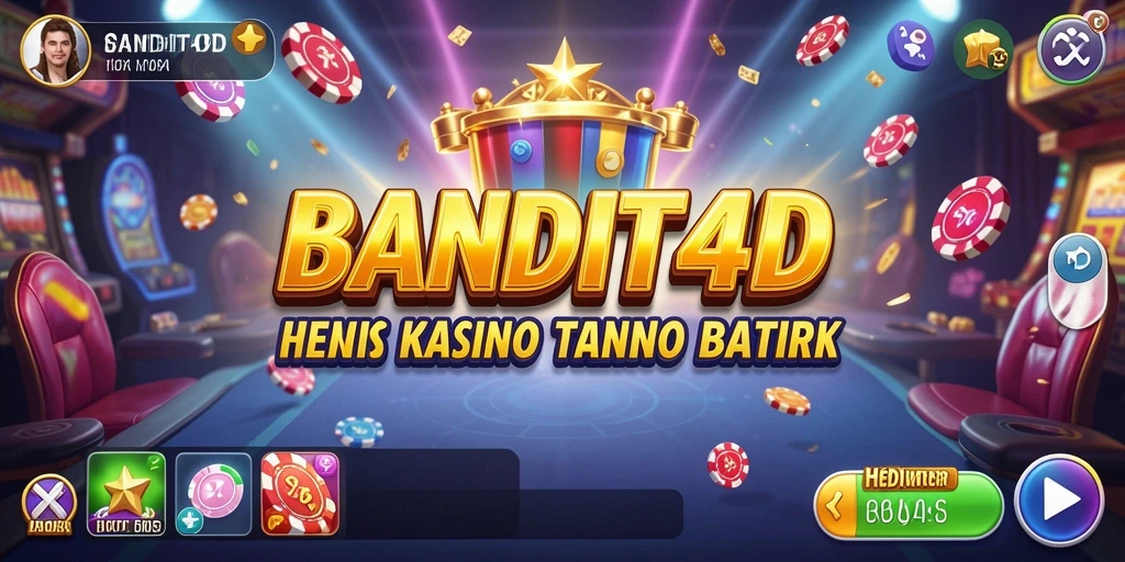 Tampilan menarik dan seru dari gameplay Kasino BANDIT4D.