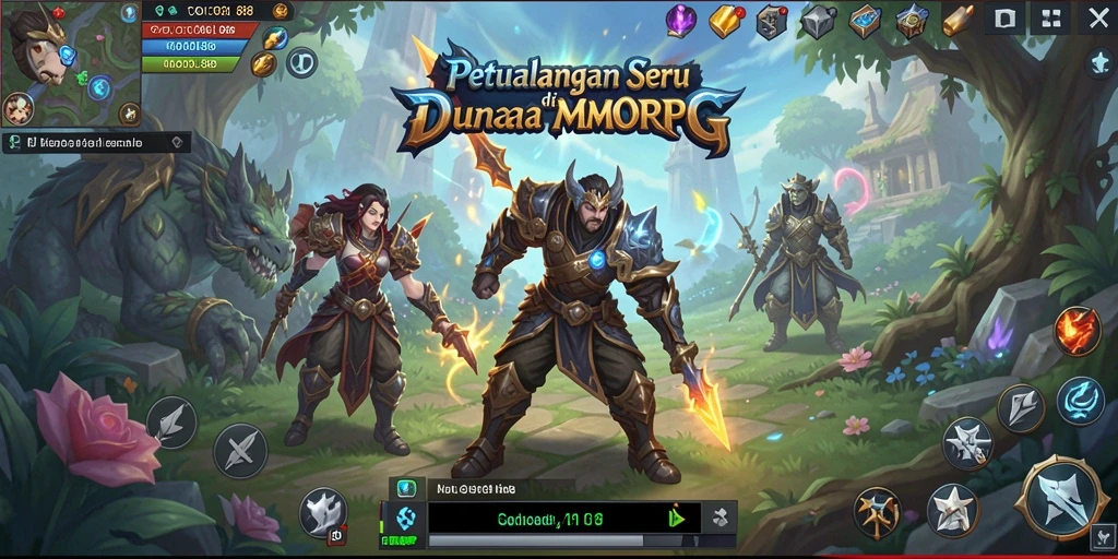 Screenshot utama COCOL88 memperlihatkan aksi seru di dunia MMORPG.