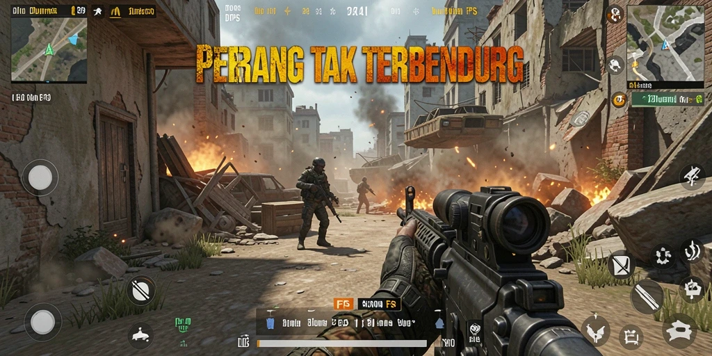 Tangkapan layar gameplay D06 menunjukkan pertempuran intens dalam suasana FPS.