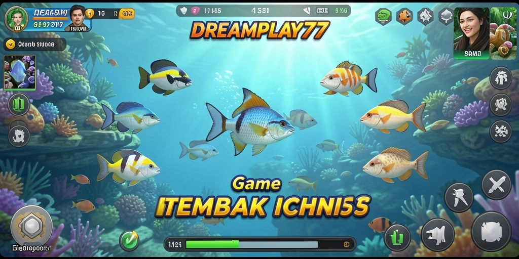 Tampilan menarik dari gameplay Tembak Ikan di DREAMPLAY77.