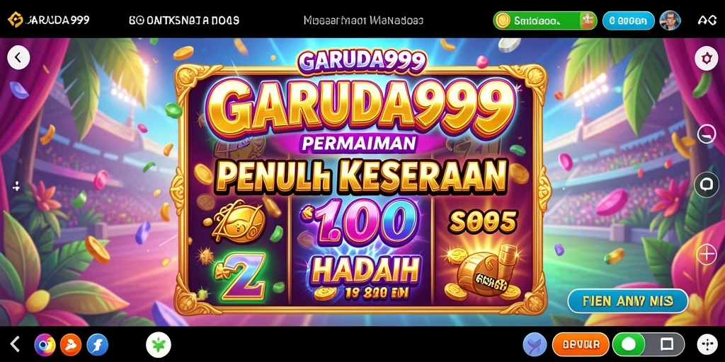 Tampilan gameplay menarik dari game Slot GARUDA999 yang menampilkan keseruan berputar.