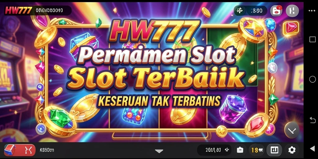 Tangkapan layar HW777 menunjukkan momen mendebarkan dalam permainan Slot.