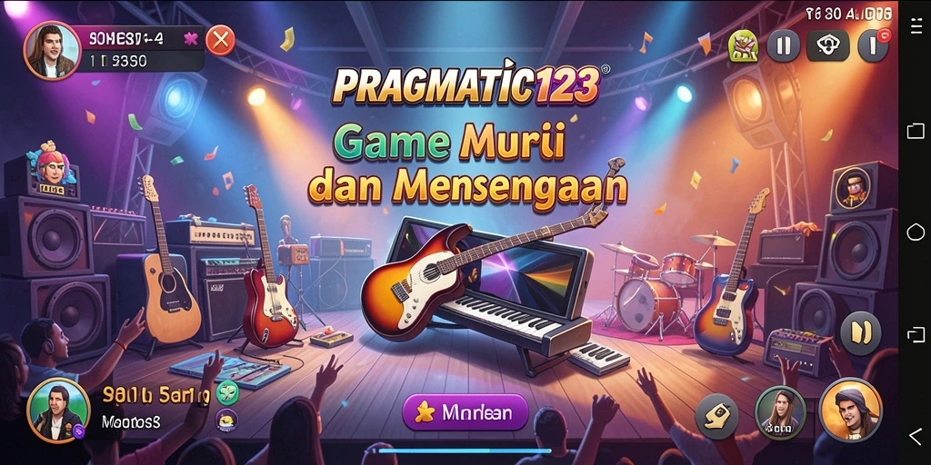 Tampilan screenshot gameplay PRAGMATIC123 menampilkan pengalaman bermain musik yang seru.
