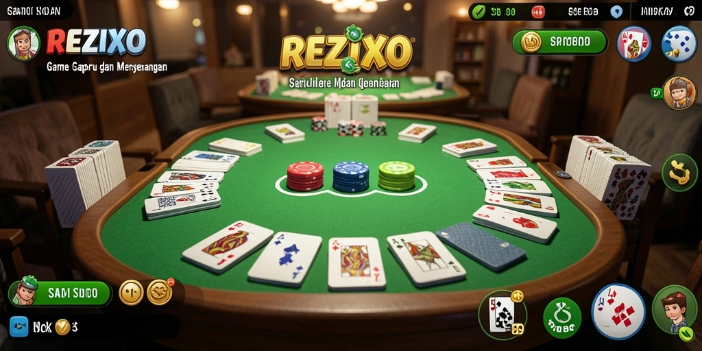 Tampilan gameplay REZIXO yang seru dan mengasyikkan.