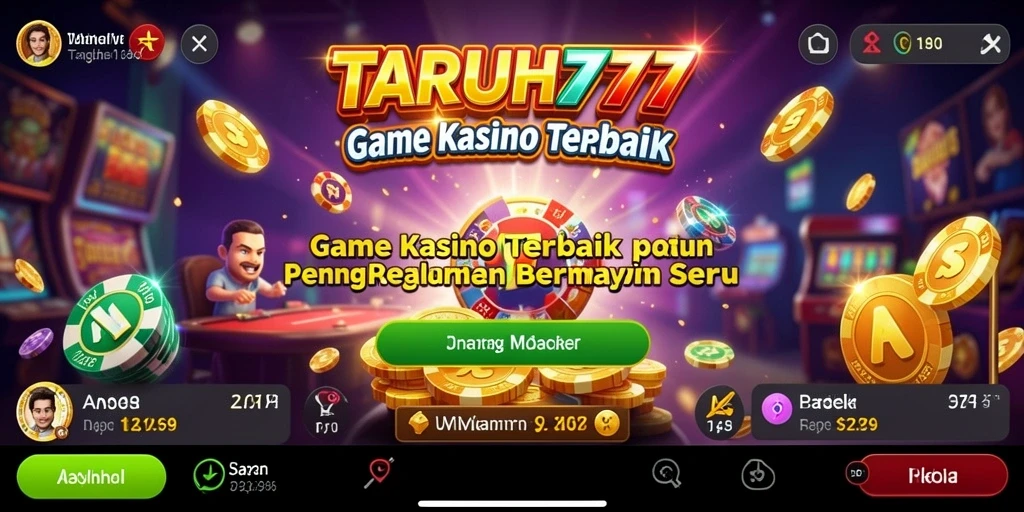Tampilan gameplay Kasino yang memukau di TARUH777.